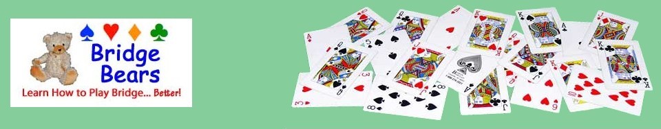 Bridge Bears logo, learn how to play bridge